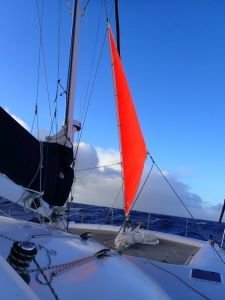 mit der Sturmfock unterwegs