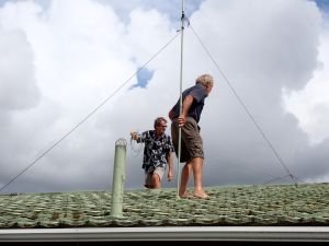 Arbeit in luftiger Höhe
