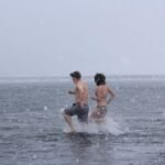 baden in der Antarktis