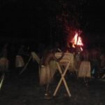 Bambooband am Lagerfeuer