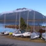 bei Moana werden die Jollen geparkt