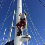 Benno geht auf den Mast