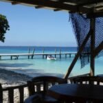 Benno parkt das Dinghi