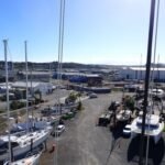 Blick auf den Slipway bei Ebbe