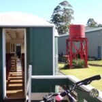 Blick zurück auf den Wasserturm