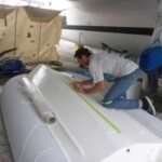 das Dinghi wird auch behandelt