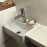 das neue Waschbecken im Bb-Bad