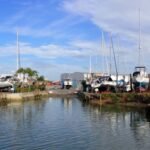 der Slipway von Norsand Boatyard