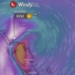 der Sturm hat Neuseeland erreicht