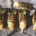 die Lobsterschwänze fertig zum Braten