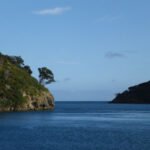 die Man of War Passage bei blauem Himmel