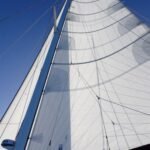 die neuen Segel in Aktion