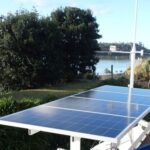 die neuen Solarpanele sind drauf