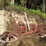 die Überbleibsel vom Goldsuchen