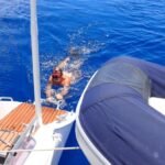 ein Bad auf hoher See