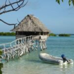 eine der Schlafhütten