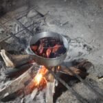 Freshwater-Prawns werden gekocht