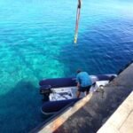 gleich wird der Haken eingehängt