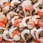 Jakobsmuscheln-Shrimps-Pizza