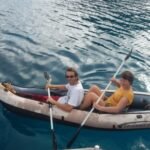 mir dem Kajak unterwegs