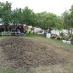 mit Essen drin wieder zugeschüttet