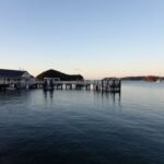 Paihia Ferrydock am Abend