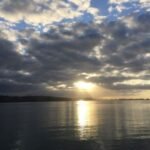 schöner Sonnenuntergang in den Cavalli Islands