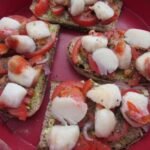 Snack mit Jakobsmuscheln