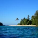 unbewohntes Inselchen in der Blue Lagoon