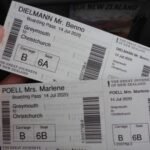 unsere Tickets für die Rückfahrt