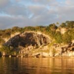 von der Sonne angeleuchtet