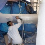 Vorarbeiten zum Lackieren