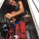 Wartungsarbeiten am Motor