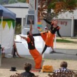 Whitianga Unterhaltung auf dem Marktplatz