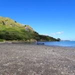 wir parken das Dinghi